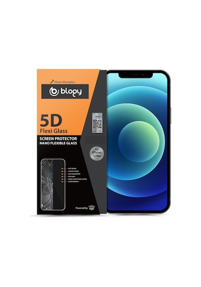 Blogy Apple Uyumlu   iPhone 12 Mini İle Flexi 5d Ekran Koruyucu
