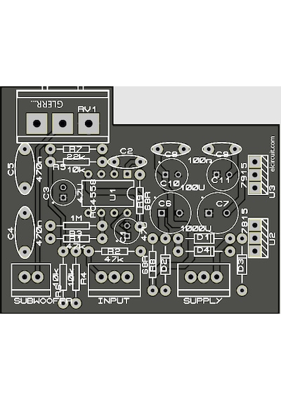 Amfi Devreleri Için Subwoofer Filtre Devresi 4558