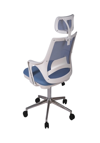 Ofisbazaar Buya Beyaz Fileli Ofis Koltuğu Ergonomik Ve Modern Tasarım Açık Mavi Mavi Ofisbazaar Buya Beyaz Fileli Ofis Koltuğu Ergonomik Ve Modern Tasarım Açık Mavi Mavi