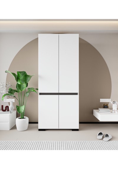Floransa 4 Kapılı Flr-ırf Beyaz- Antrasit Gardırop-çok Amaçlı Dolap-yüklük Antrasit - Beyaz Floransa 4 Kapılı Flr-ırf Beyaz- Antrasit Gardırop-çok Amaçlı Dolap-yüklük Antrasit - Beyaz