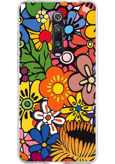 Xiaomi Redmi K20 İle Uyumlu 1mm Slim Fit Retro Renkler 2 Baskılı Şeffaf Kılıf Şeffaf