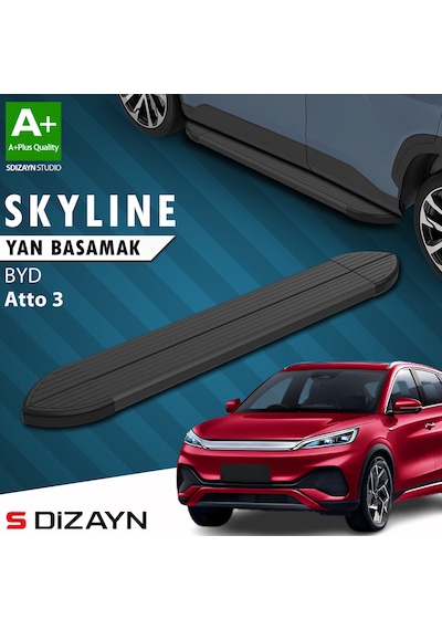 S-dizayn Byd Atto 3 Skyline Siyah Yan Basamak 193 Cm 2022 Üzeri A+ Kalite
