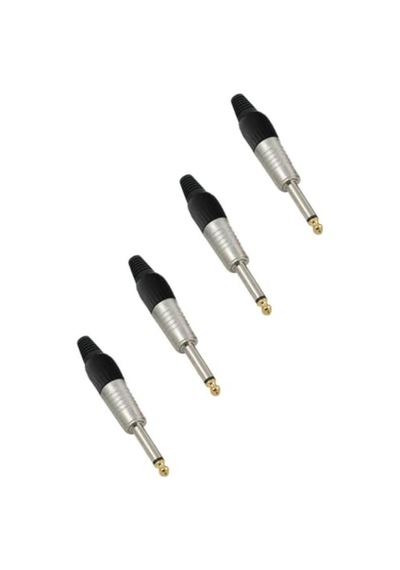 6.35mm Mono Jack Gitar Jack Erkek Jak 4 Adet