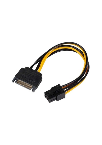 Alfais 4582 15 Pin Sata To 6 Pin Ekran Kartı Power Anakart Güç Kablosu Sku: Zeus8690010114129