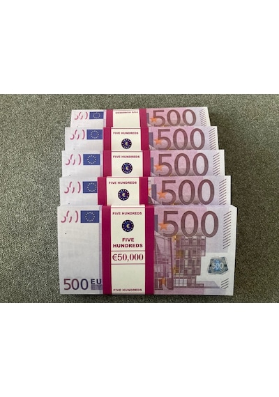 Aykar Yeni 5 Deste 500 Euro Geçersiz Eğlence Oyun Şaka Düğünde Para