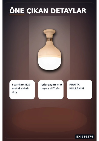 Led Ampul 35w Gün Işığı 3200k E27 Duy 2200 Lümen 180 Derece Ip20 - 1 Adet Bx-316574