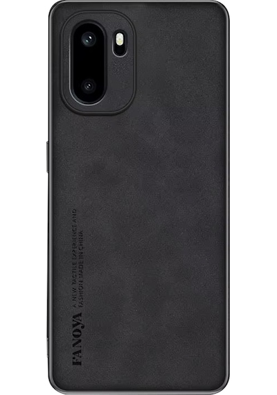 Microcase Oneplus 15r / Ace 6 İle Uyumlu Luxury Leather Series Deri Desenli Plastik Koruma Kılıf - Al8125 Siyah