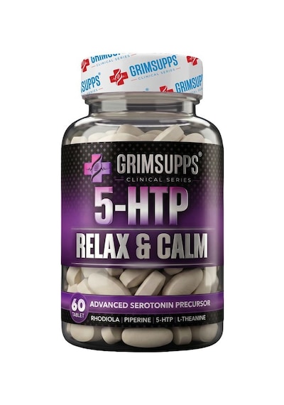Grimsupps 5-htp Relax & Calm L-theanine Rhodiola Ve Bitkisel Ekstraktlar 60 Tablet