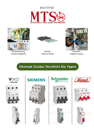 22kw + 7.4kw Schneider Kombinasyon Kutusu 5x32a + 3x32a + 220v Kaçak Akım Röleli Tesla Togg Uyumlu 22kw - 7.4kw