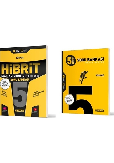 Hız 2025 5. Sınıf Türkçe Soru + Hibrit - Konu Seti 2 Kitap Güncel Müfredat