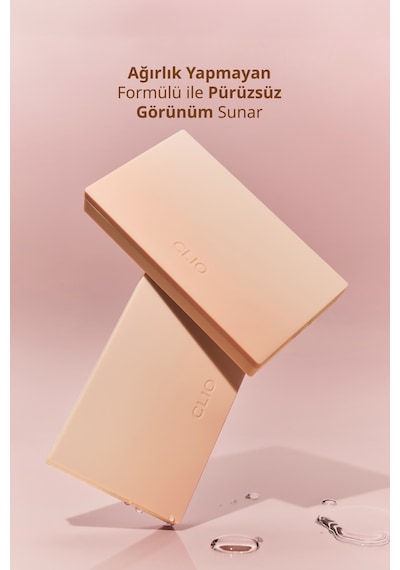 Hafif Yapılı, Pürüzsüz Mat Bitişli Pudra Fondöten Clıo Kill Cover Powder Foundation 23n Ginger 23