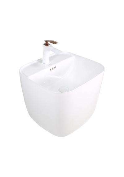 Paluci Ruby White Monoblock Lavabo Sırlı