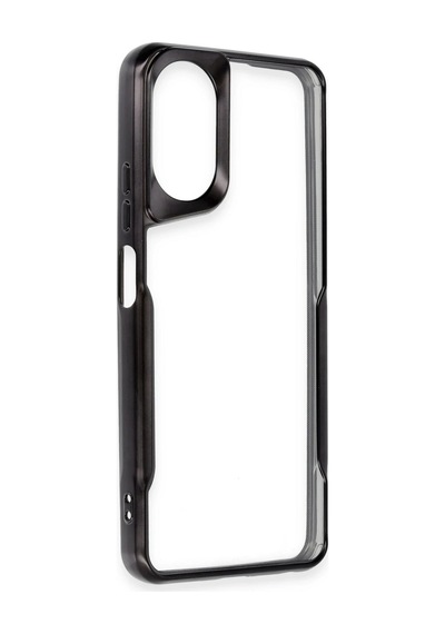 Uryport Oppo A38 Kılıf Boyi Silikon Kapak - Siyah
