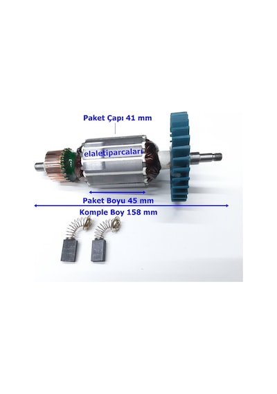 Makita Tipi Ga 6010 Endüvi Rotor Kollektör Ve Kömürü