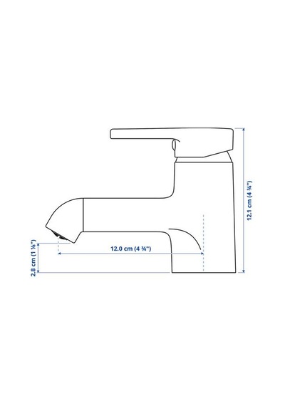 Ikea Saljen Lavabo Bataryası, Siyah, 12 Cm