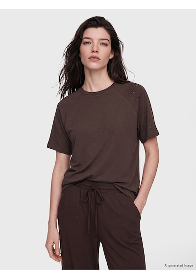 Lcw Comfort Mürdüm Soft Touch Taşlı Bluz