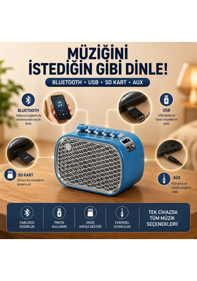 Coofbe Retro Uyku Yardımcısı Ve Bluetooth Hoparlör, 9 Doğal Rahatlatıcı Ses, Şarjlı, Meditasyon Ve Rahatlama, Usb Sd Kart Aux,