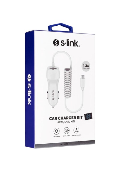 S-link Swapp Sw-c535 1 Usb + Micro Usb 12-24v 3.1a Kablolu Araç Şarj Cihazı Kdo