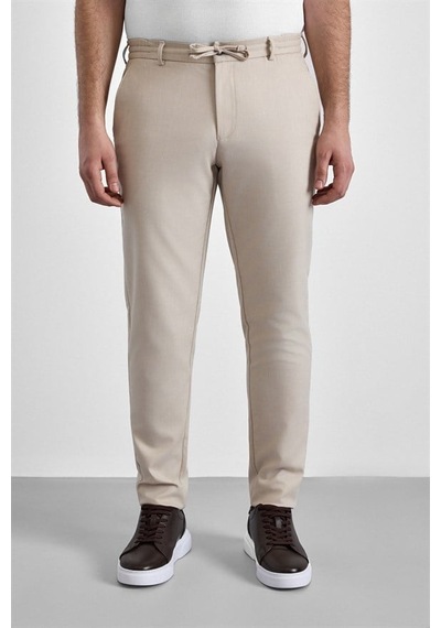 Süvari Bej Slim Düz Jogger Pantolon Pn2020500765-bj3