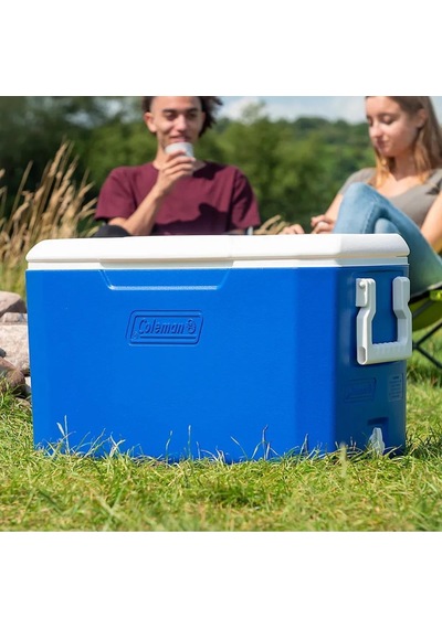 Coleman Poly-lite 48 Qt Taşınabilir Soğutucu Buzluk 45.7 Lt Mavi - Beyaz