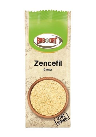 Bağdat Zencefil Tozu 60 G - Baharat Ve Tatlılarda Kullanım 2'li Ekonomik Paket - 2 Adet Tarı