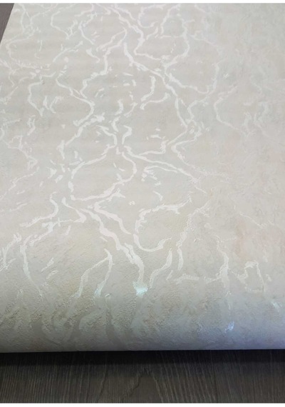 Kabartmalı Silinebilir Duvar Kağıdı Beyaz Krem
