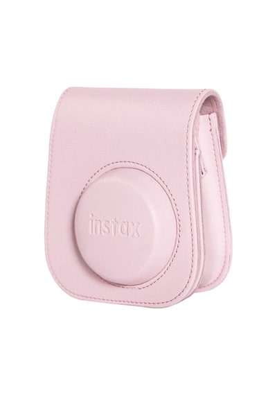 Fujifilm Instax Mini 12 Fotoğraf Makinesi + Çerçeve + Deri Kılıf Seti Pembe