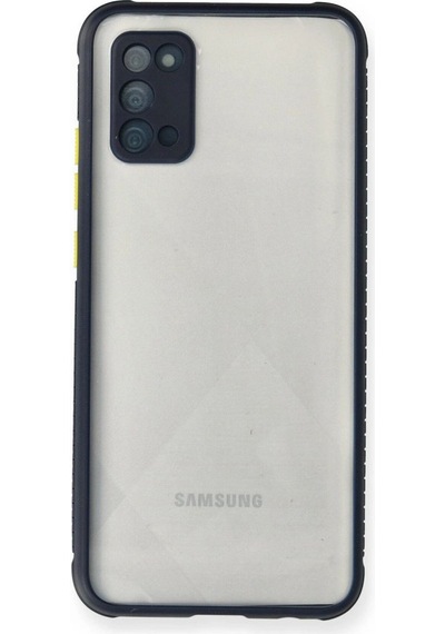 Samsung Galaxy A02s Kılıf Miami Şeffaf Silikon - Lacivert Çok Renkli