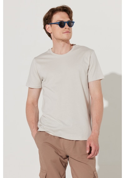 Ac&Co / Altınyıldız Classics Slim Fit Bisiklet Yaka Kısa Kol Pamuklu Erkek Tişört - Gri Ac&Co / Altınyıldız Classics Slim Fit Bisiklet Yaka Kısa Kol Pamuklu Erkek Tişört - Gri