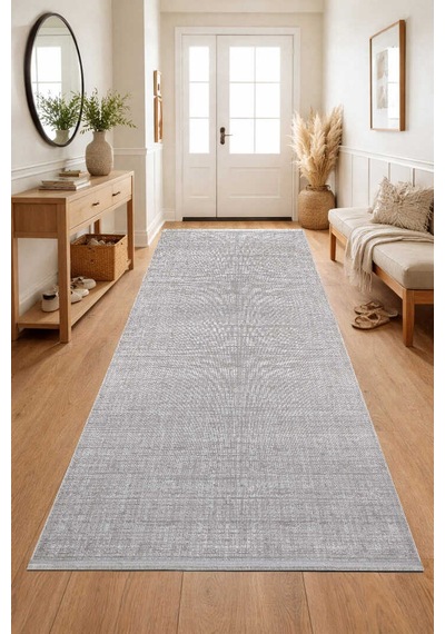 Parlak Saten Dokulu Poem Bambu Tuşe Modern Trend Halı Pm11 Beyaz Kemik