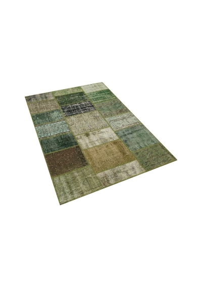 Gerçek El Dokuma Eskitme Patchwork Halı 120 X 180 Cm 5889