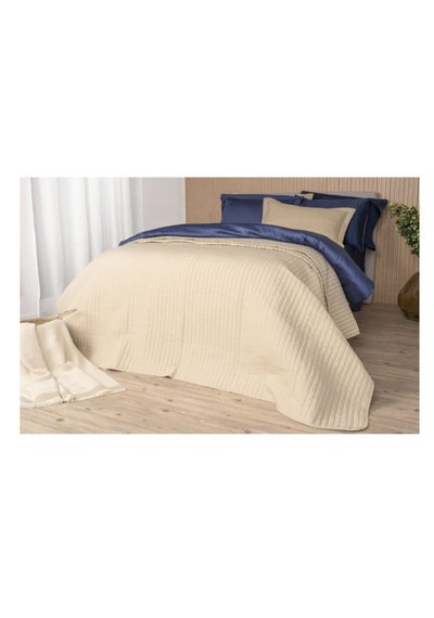 İşbir Yatak Milano Classic Royal Blue 240 Tc Armürlü Pamuk Saten Çift Kişilik Nevresim Takımı Renkli