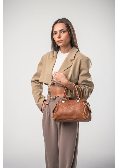 Ççs 18078 Kadın Çapraz Askılı El Çantası Camel