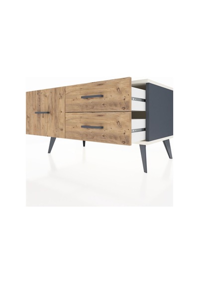 Hyperion Şifonyer 3 Çekmeceli 88x44x48 Antrasit-aytaşı/çam Aytaşı/çam Hyperion Şifonyer 3 Çekmeceli 88x44x48 Antrasit-aytaşı/çam Aytaşı/çam