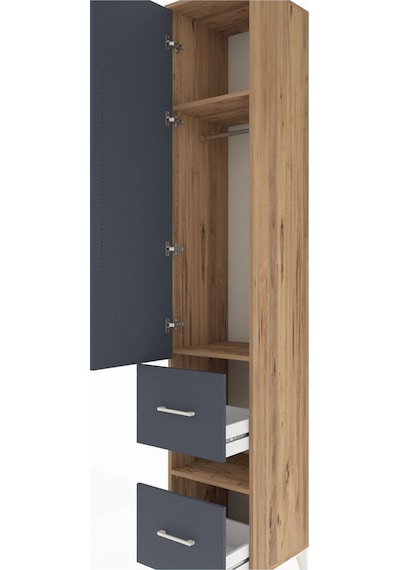 Hyperion Dolap 3 Raflı 2 Çekmeceli Tek Askılı 44x44x243 Çam-a... Çam Hyperion Dolap 3 Raflı 2 Çekmeceli Tek Askılı 44x44x243 Çam-a... Çam