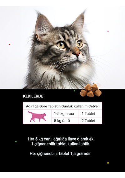 Cutepet Urigo Kedi Üriner Sağlık Tableti 60 Adet İdrar Yolu Ve Mesane Destekleyici Takviye