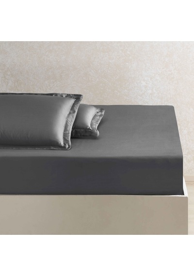 Linens X Tencel Lyocell Çift Kişilik Lastikli Çarşaf Antrasit