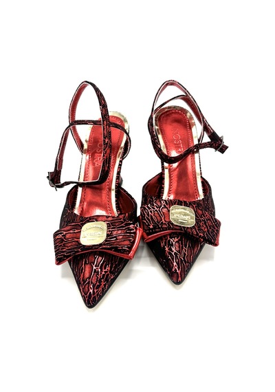 Nostra Shoes Kırmızı Mira Kadın Topuklu Ayakkabı Kırmızı Zebra