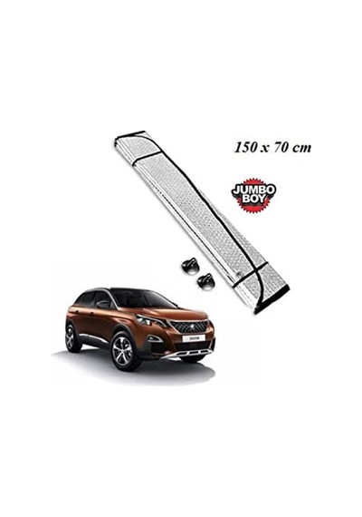 Katlanabilir Dışı Metalize Arası Balonlu Ön Cam Oto Araba Güneşliği 145x70cm