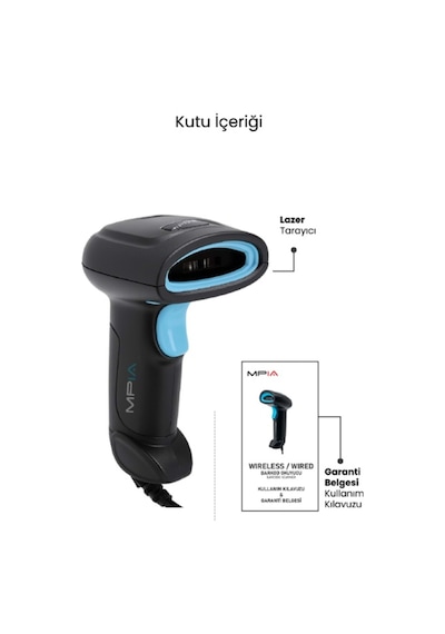 Usb Kablolu 1d/2d Barkod & Karekod Okuyucu