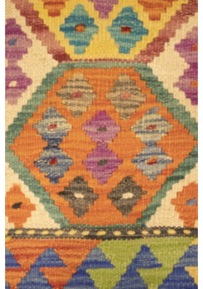 El Dokuma Afgan Yolluk Kilim 100% Yün Kök Boya Elsanat Eserı İle Harıka Desenlı Çok Renkli