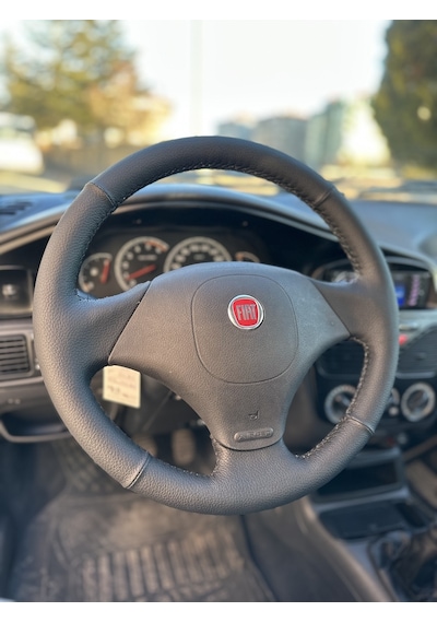 Fiat Palio Araca Özel Direksiyon Kılıfı Düz Siyah Dikiş