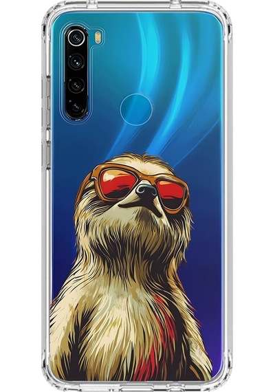 Xiaomi Redmi Note 8 Uyumlu Şeffaf Kılıf Cool Tembel Tasarımlı