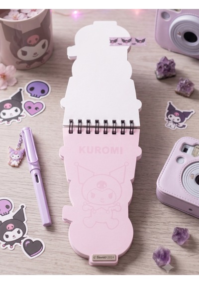 Kuromi &hello Kitty Lisanslı Özel Kesim Bloknot Not Defteri Çok Renkli