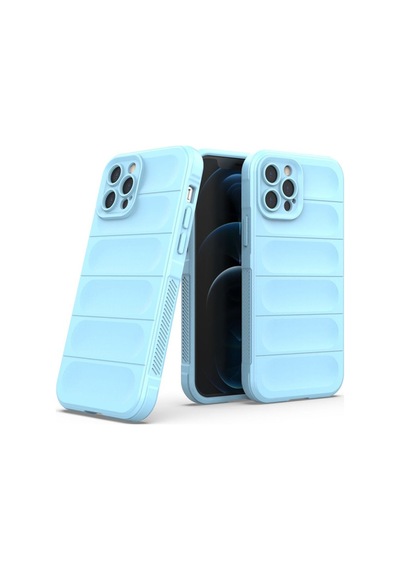 Apple iPhone Uyumlu 12 Pro Kılıf Optimum Silikon - Sky Blue Bz8683140485801
