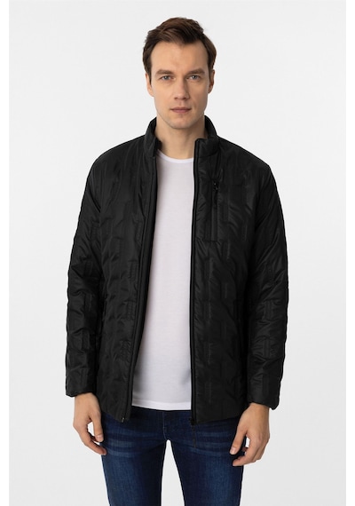 Süvari Siyah Slim Kapitone Mont-34893 Siyah