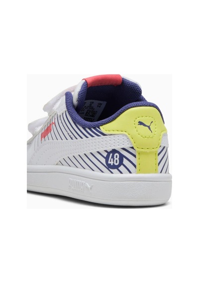 Puma 400658 01 Smash 3.0 Poised 2race Vlnf Beyaz-mavi Çocuk Spor Beyaz