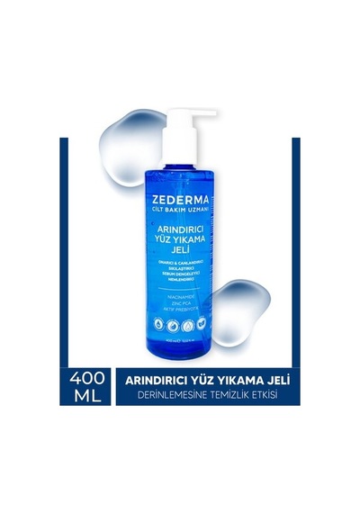 Zederma Arındırıcı Yüz Yıkama Jeli 400ml