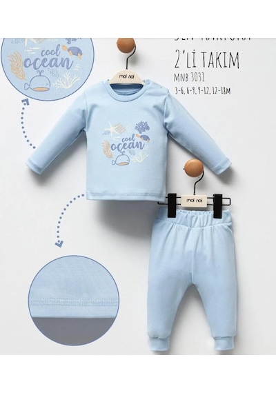 Moi Noi Baby Moi Noi 2li Takım Karyoka Sea Mavi