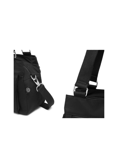 Krinkıl Kumaş Kadın Çantası Smart Bags 1125 Siyah